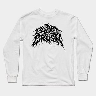 CHESTCRUSH - Black Logo Long Sleeve T-Shirt